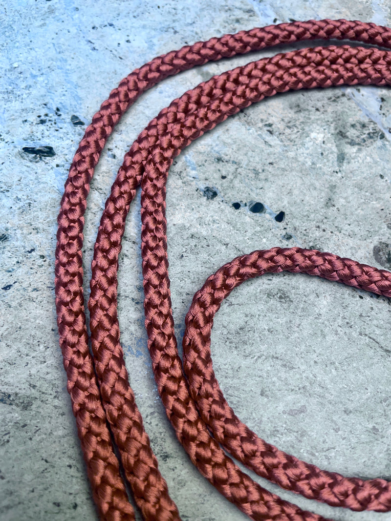 Obijime Belt Round in Red Clay Silk
