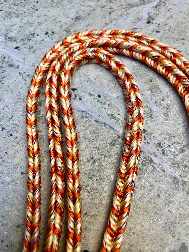 Obijime Belt Multicolored Braided in Silk