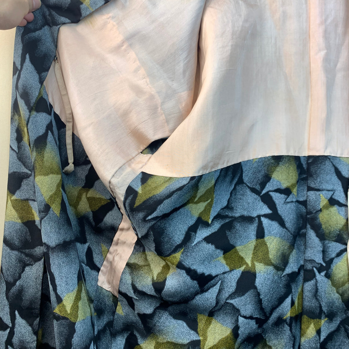 Haori Vintage Plute in Grey and Yellow