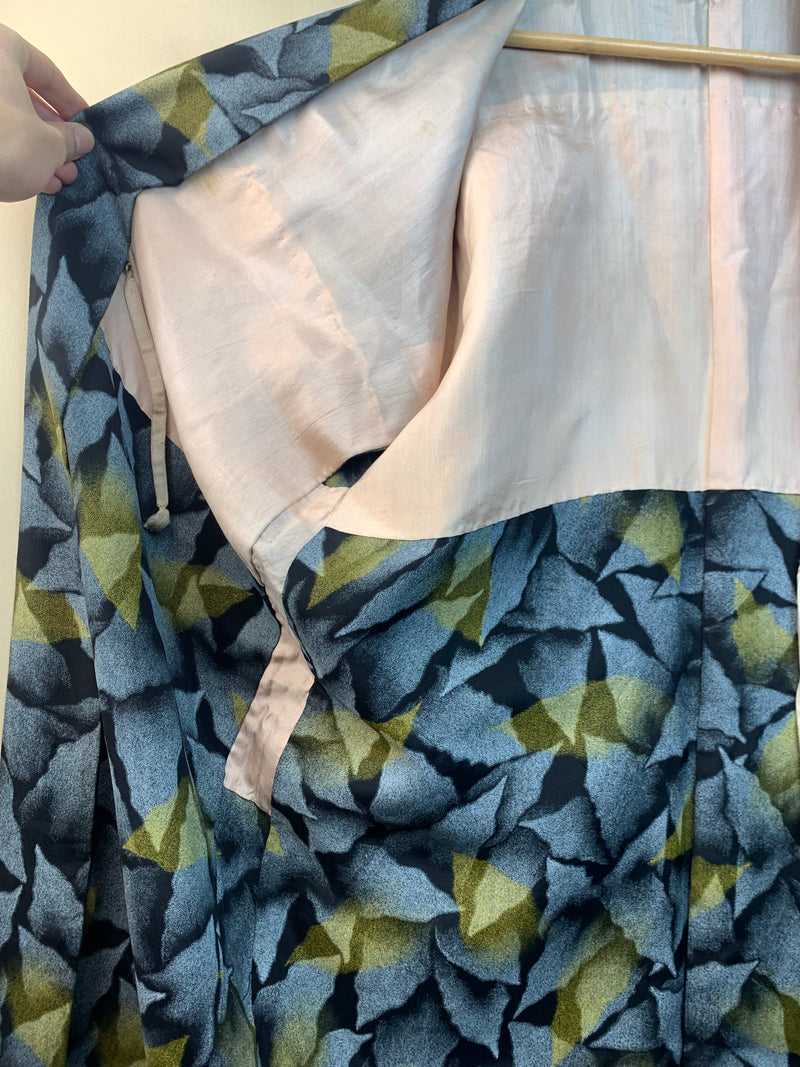 Haori Vintage Plute in Grey and Yellow