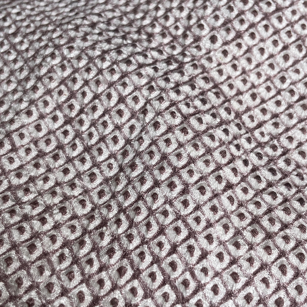Haori Clouds Grey in Shibori Technique in Silk
