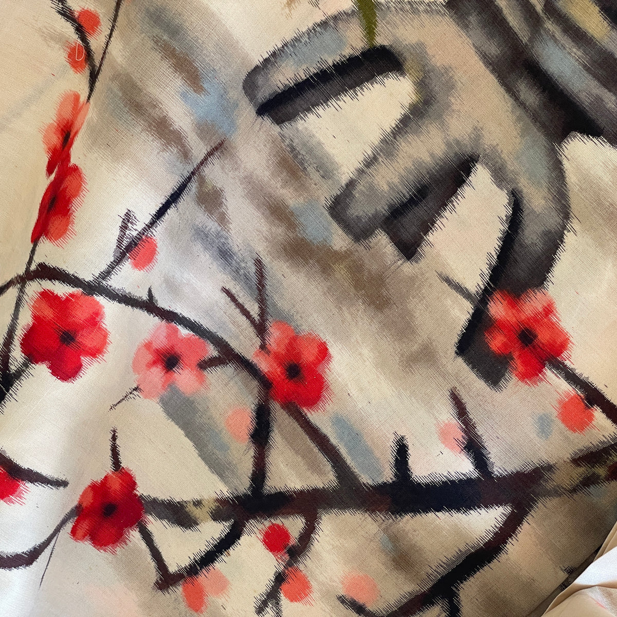 Haori Meisen Antique Japanese Garden in Silk