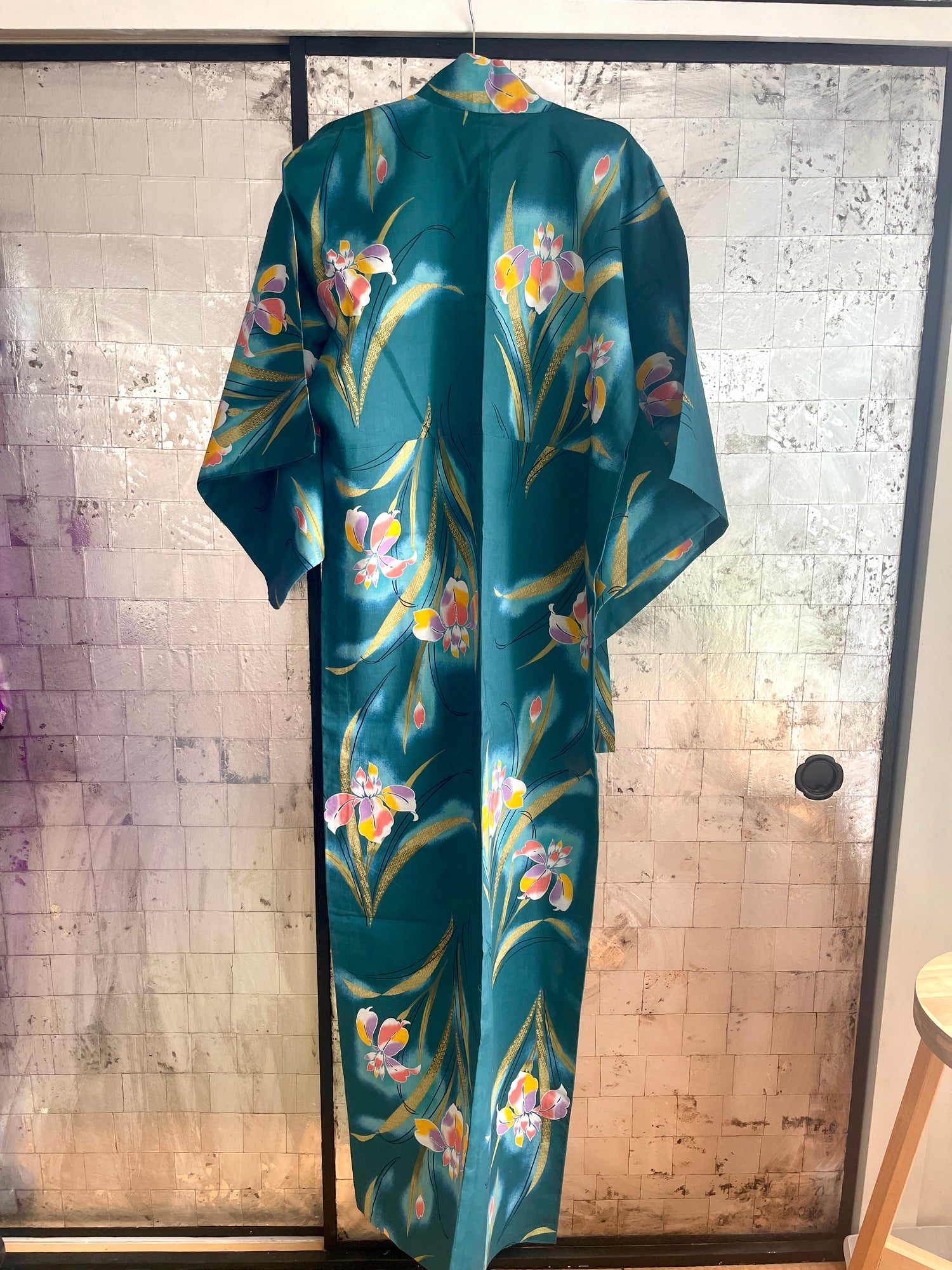 Yukata Kimono Deep Turquoise in Cotton