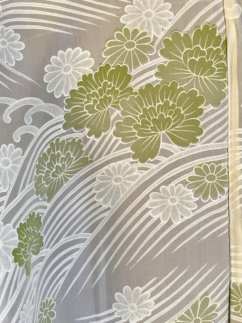 Haori Brown with Shibori Details in Silk