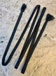 Obijime Belt Flat Black Braid in Silk