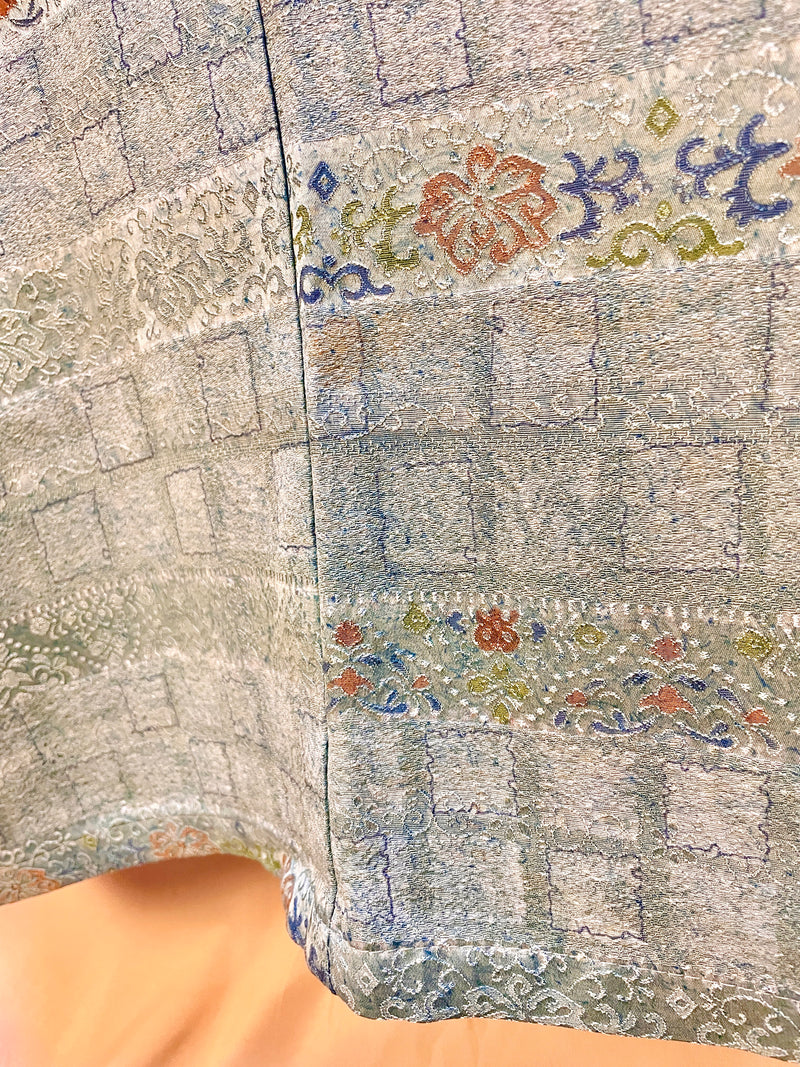 Kimono in Light Blue Silk