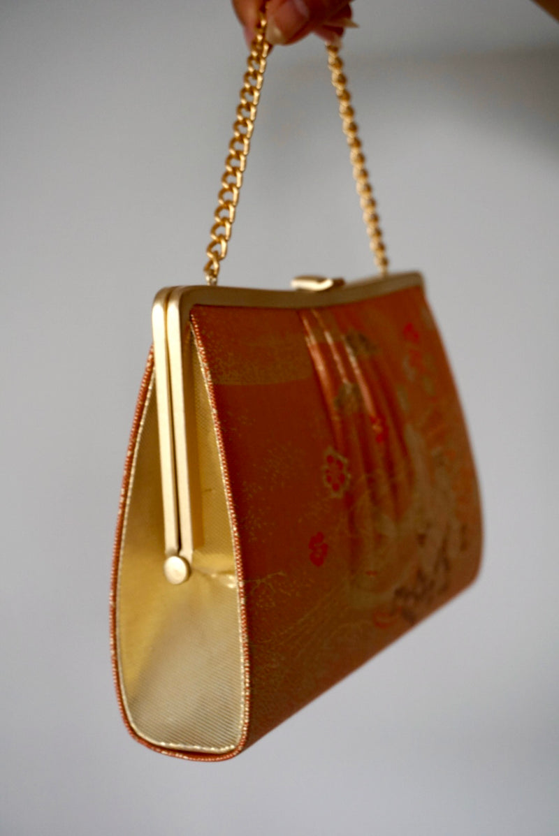 Handbag Japanese Carriage in Orange