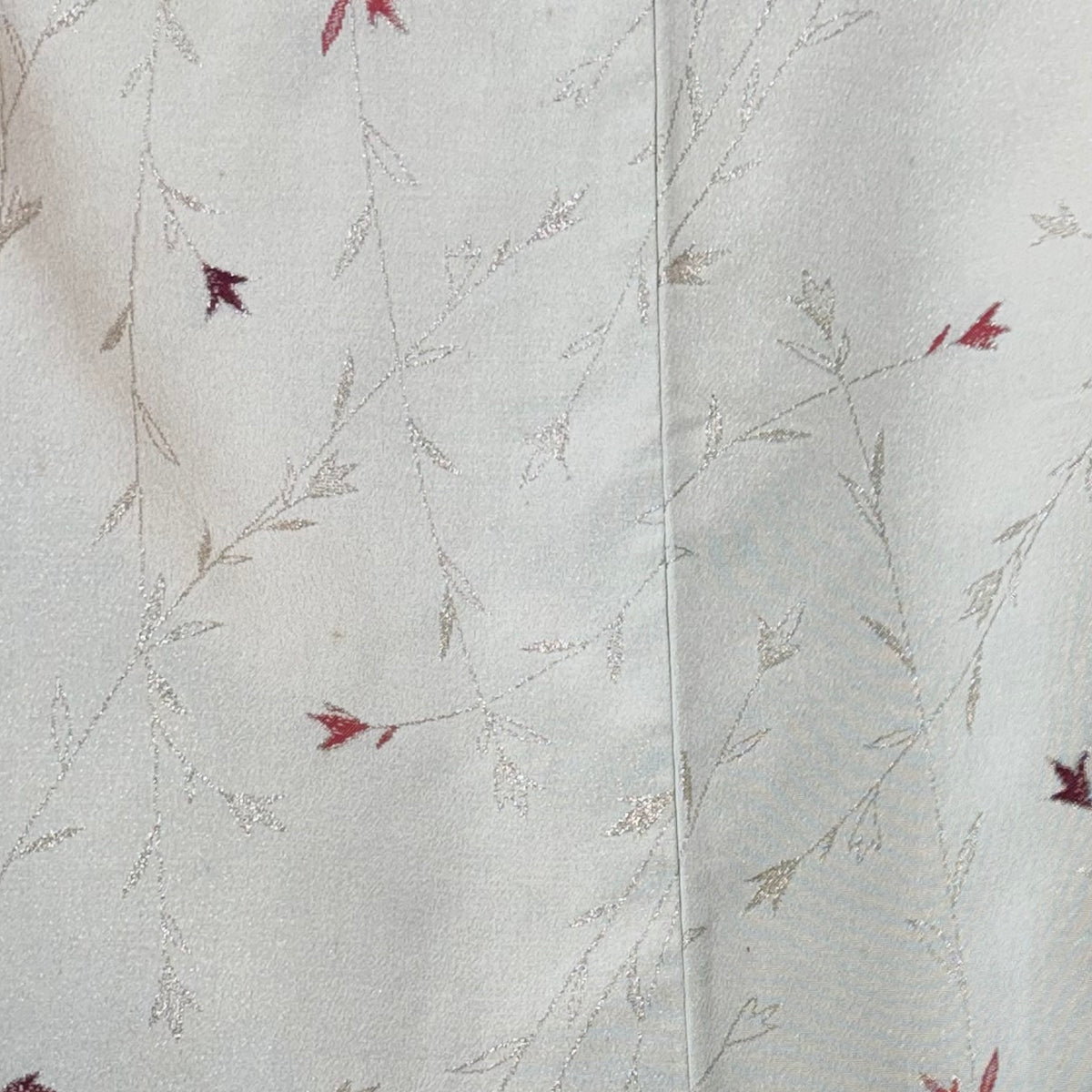Haori Ice Silver with Metallic Leaves Embroideries