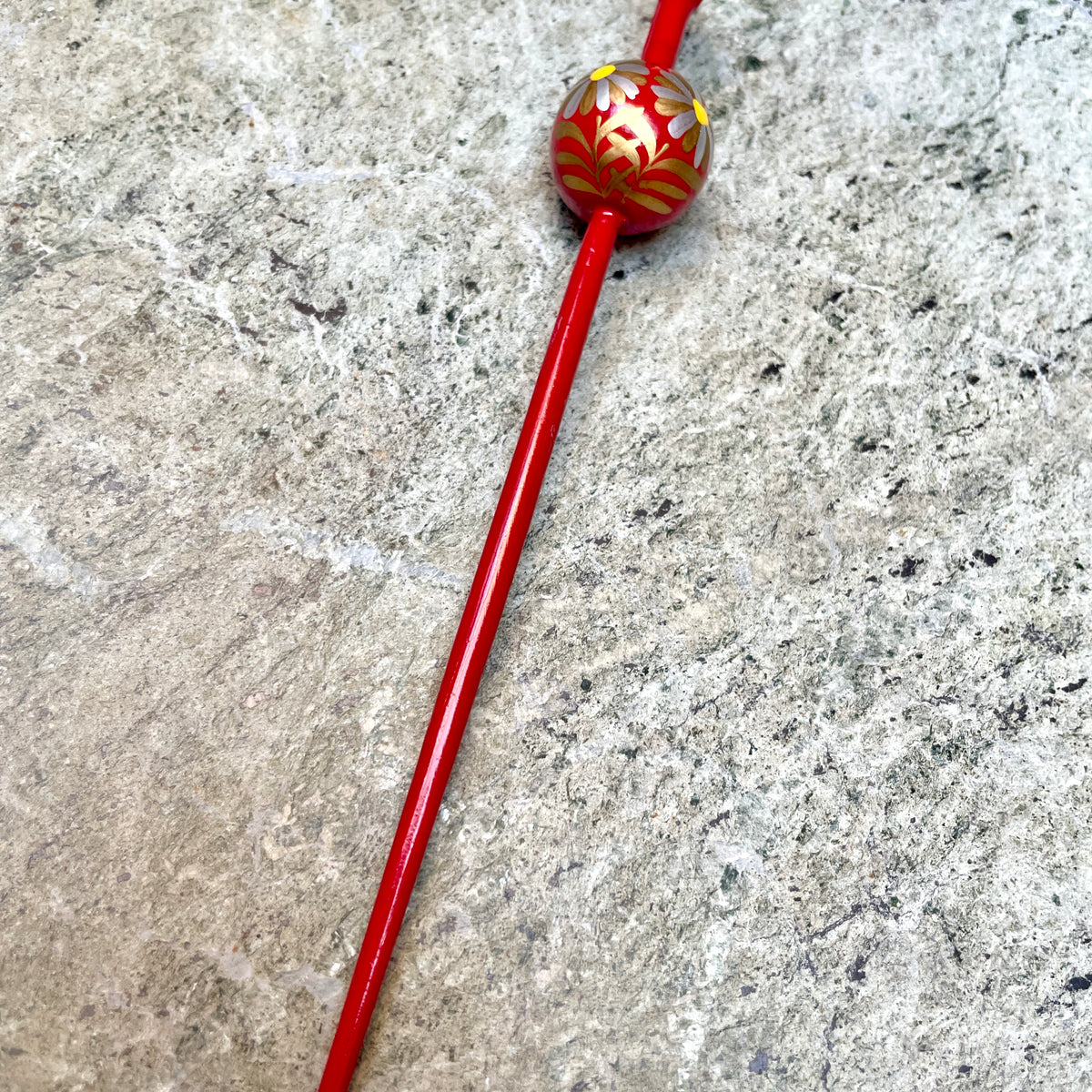 Hair Accessory Tama Ball with Red