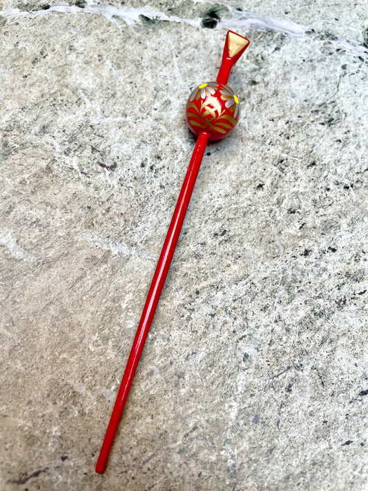 Hair Accessory Tama Ball with Red