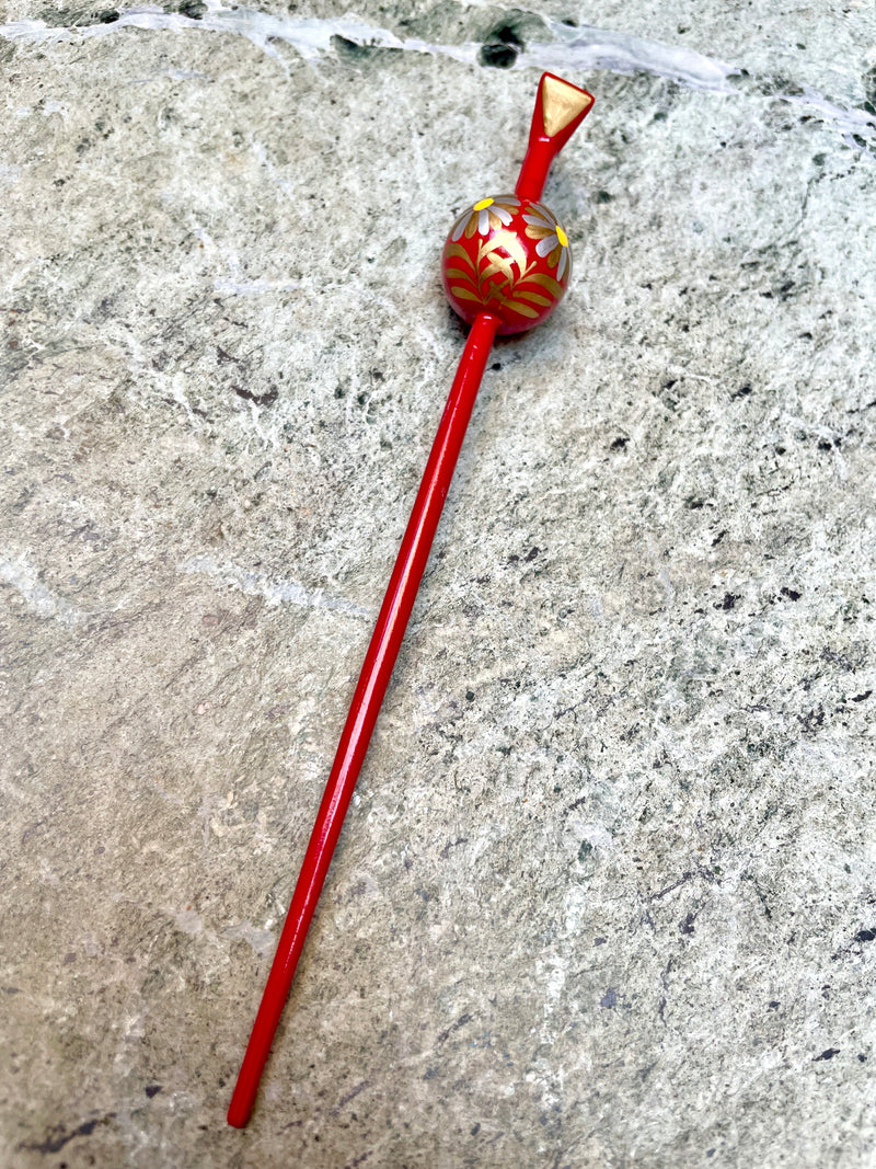 Hair Accessory Tama Ball with Red