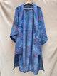 Kimono Single Layer Woven Blue with Momiji