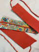 Asymmetrical Belt Made from Kimono Silk Fabric Jardin