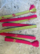 Obijime Belt Flat in Green Lime and Magenta in Silk