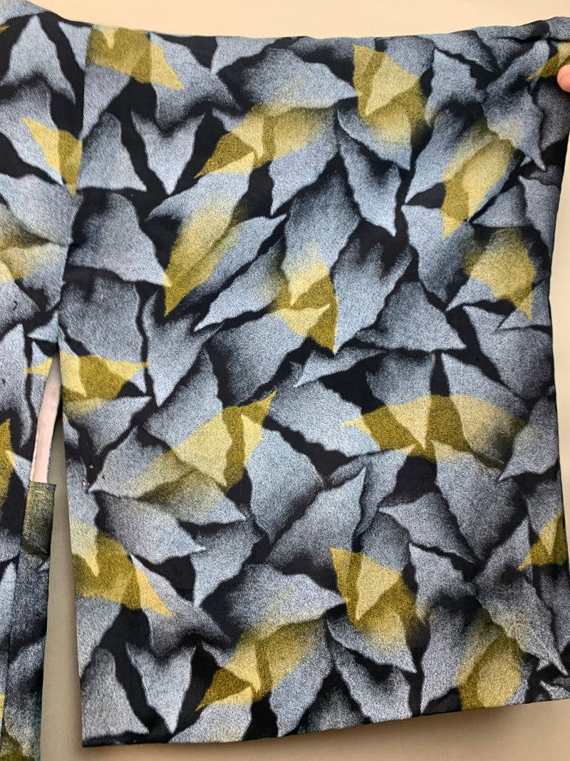 Haori Vintage Plute in Grey and Yellow