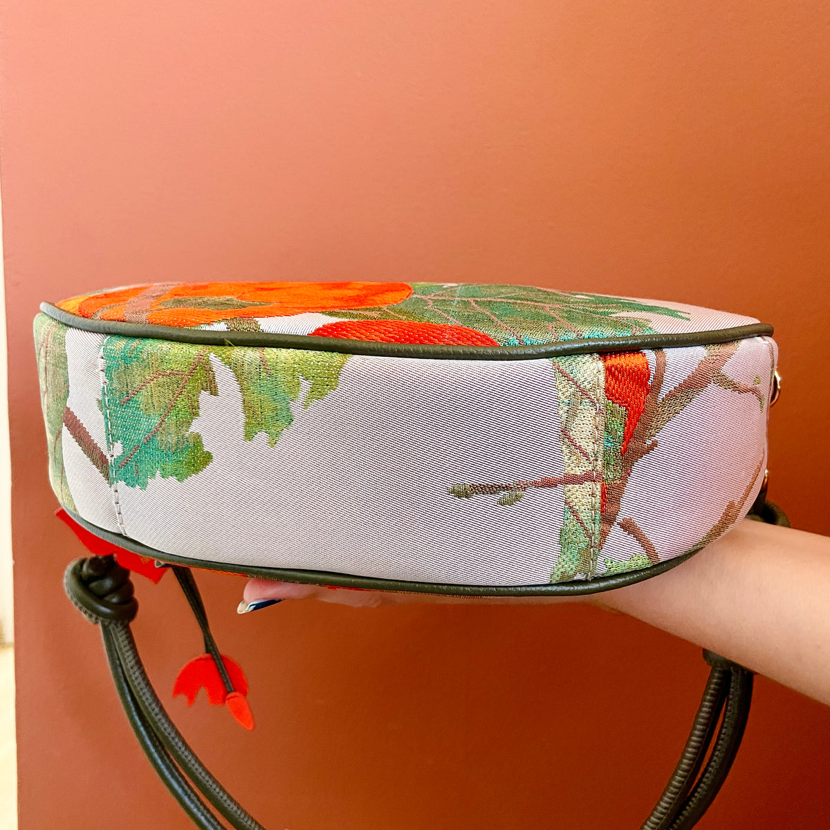 AIKO BAG Persimmon Caqui from Japanese Obi sash