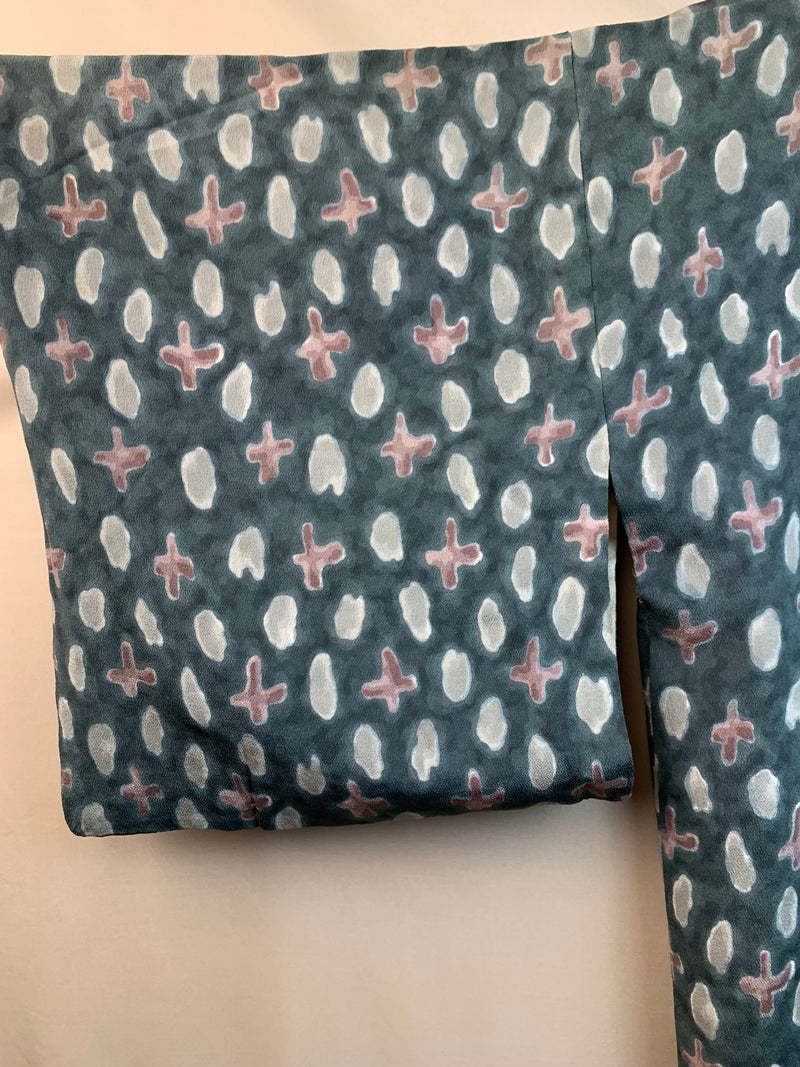 Haori Shikigami Petrol in SIlk