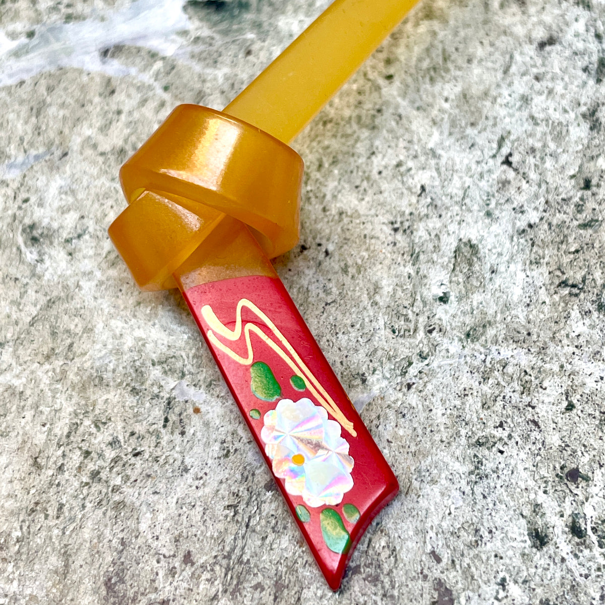 Hair Accessory Kanzashi Knot Yellow