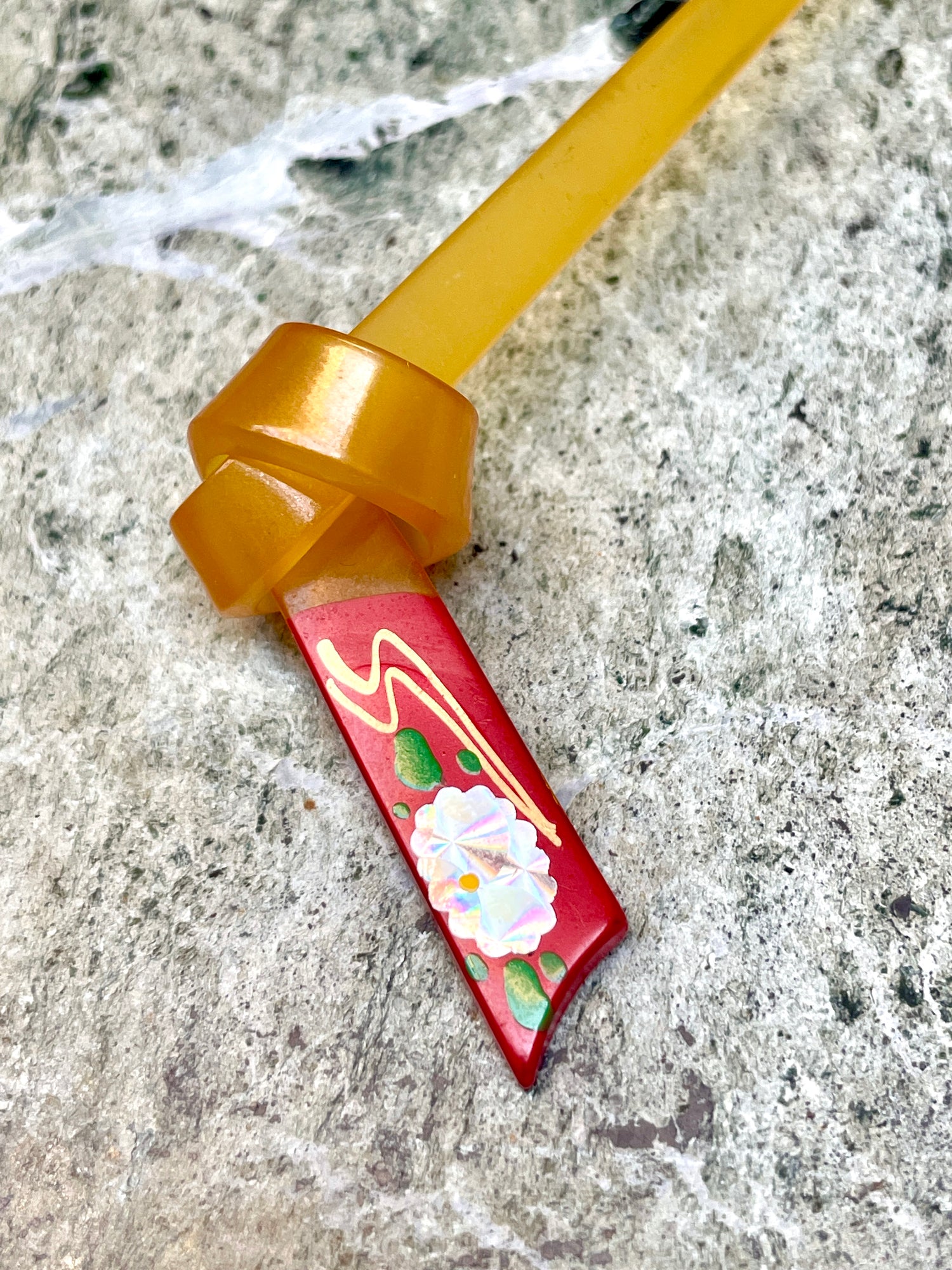 Hair Accessory Kanzashi Knot Yellow