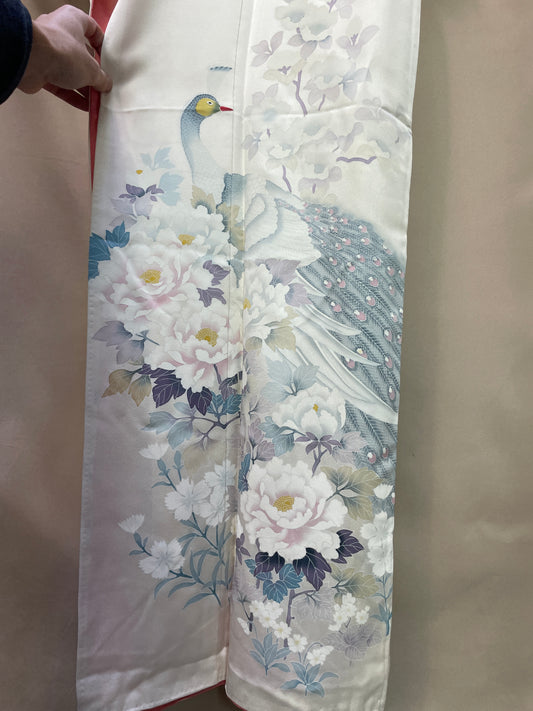 Kimono Cream with Flowers