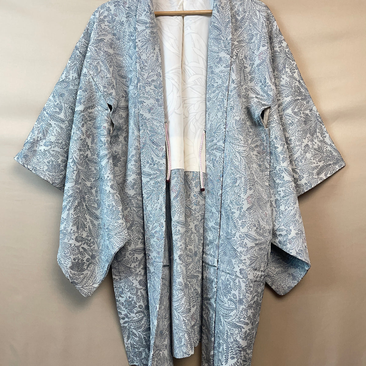 Haori Jaquard Ice Mint With Metallic Plants