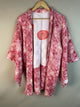 Haori Hot Pink in Shibori Silk