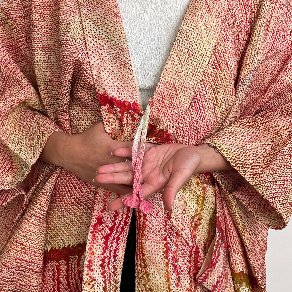 Haori Shibori Crayon in Silk