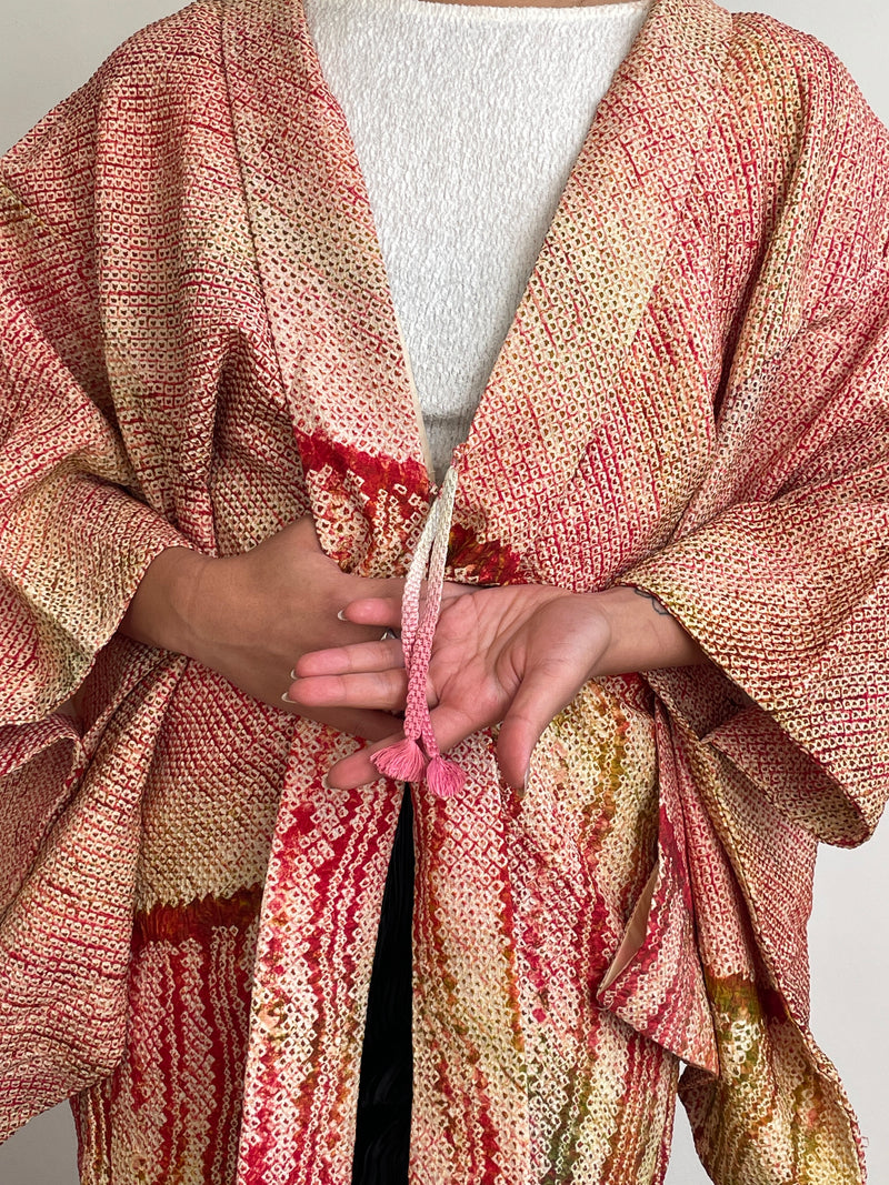 Haori Shibori Crayon in Silk