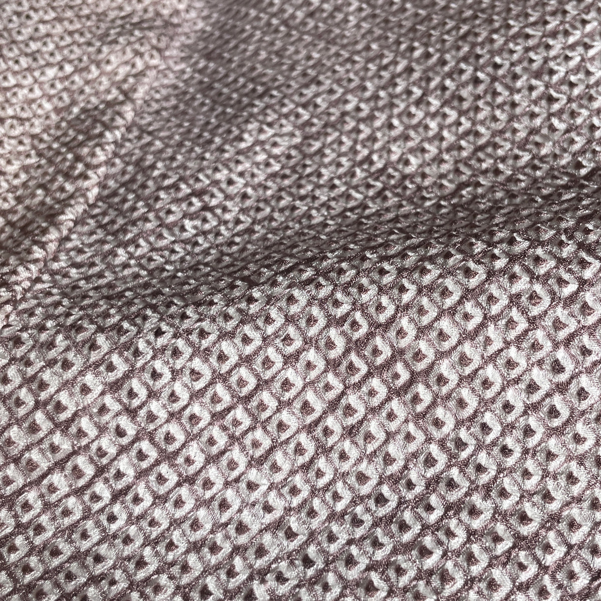 Haori Clouds Grey in Shibori Technique in Silk