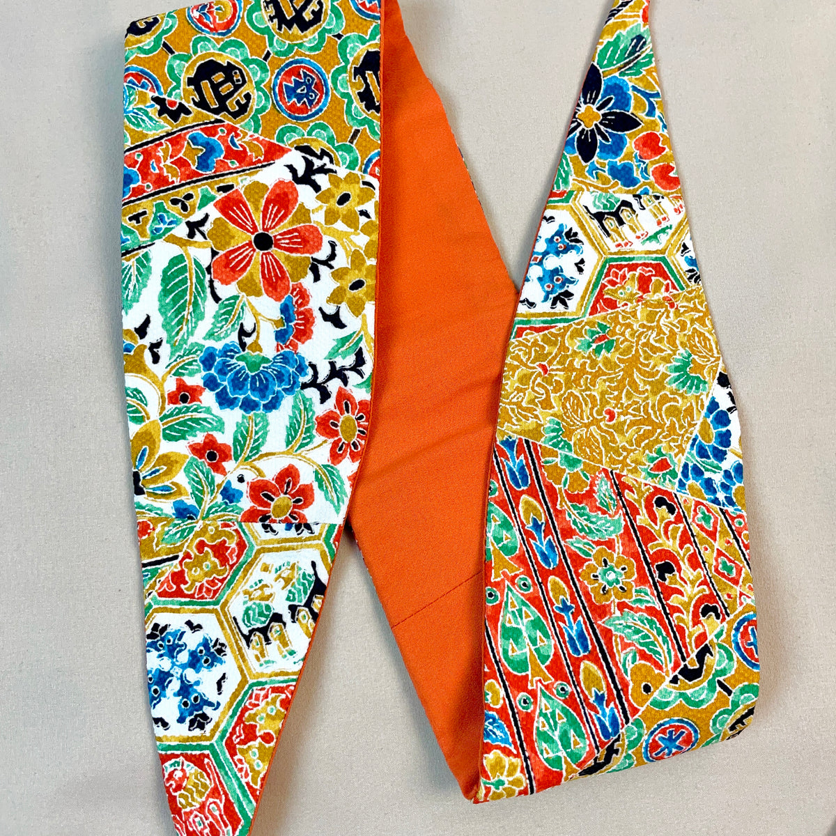 Belt Colorful Jardin in Kimono Silk