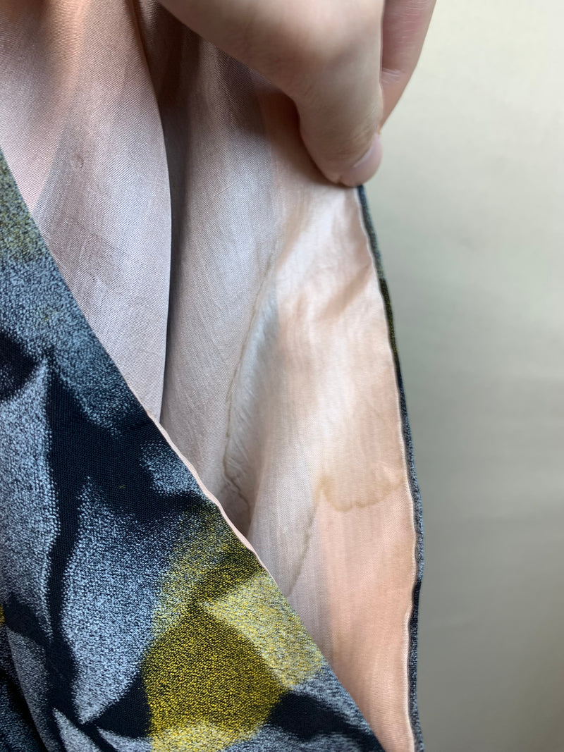 Haori Vintage Plute in Grey and Yellow