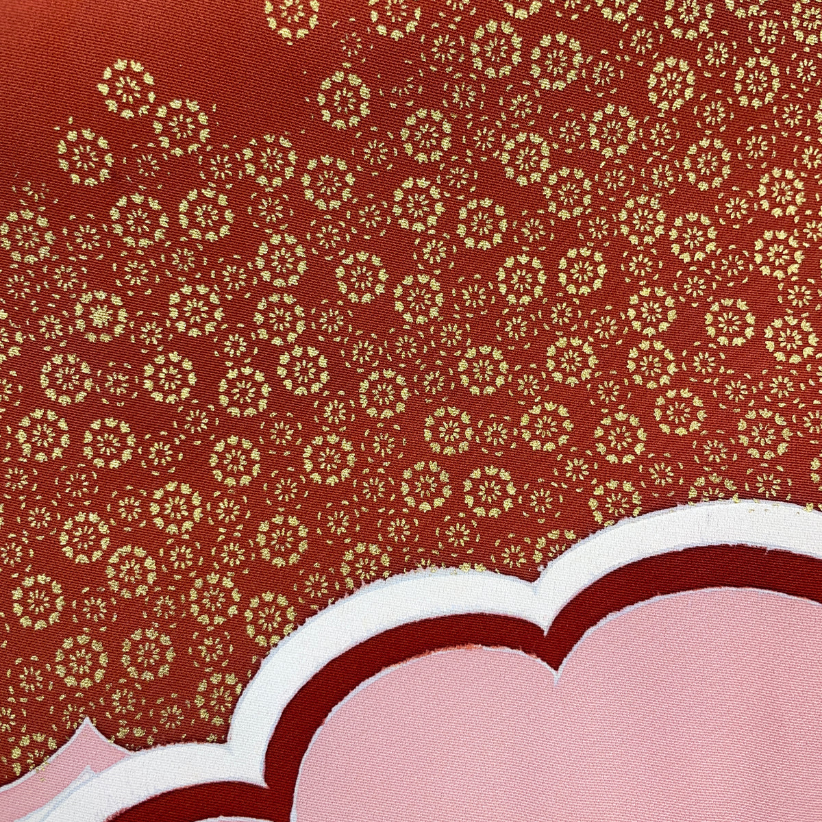 Haori Black and Pink Clouds