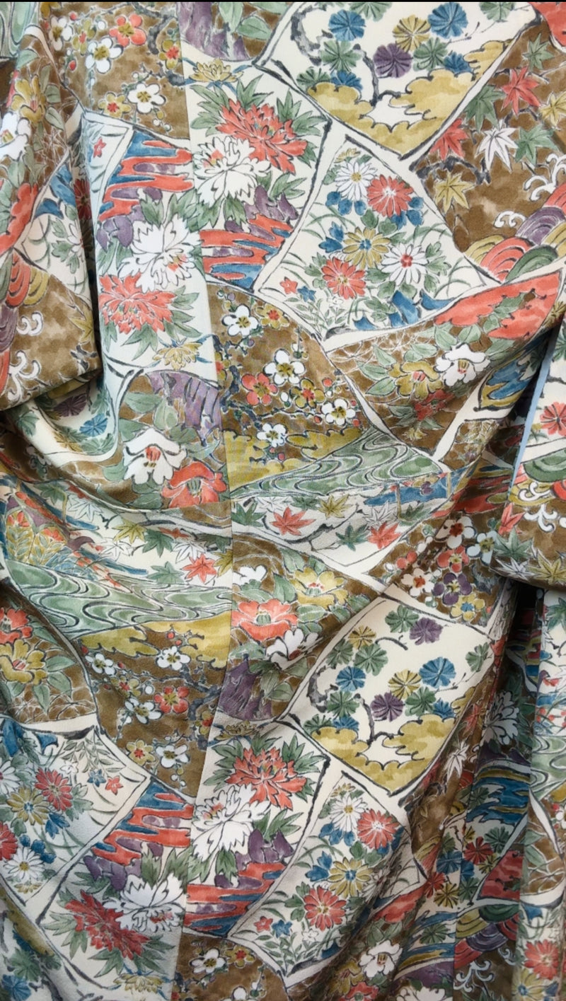 Kimono Primavera Drawings Japanese Flowers