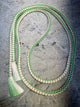Obijime Belt Round Braid Green and White in Silk
