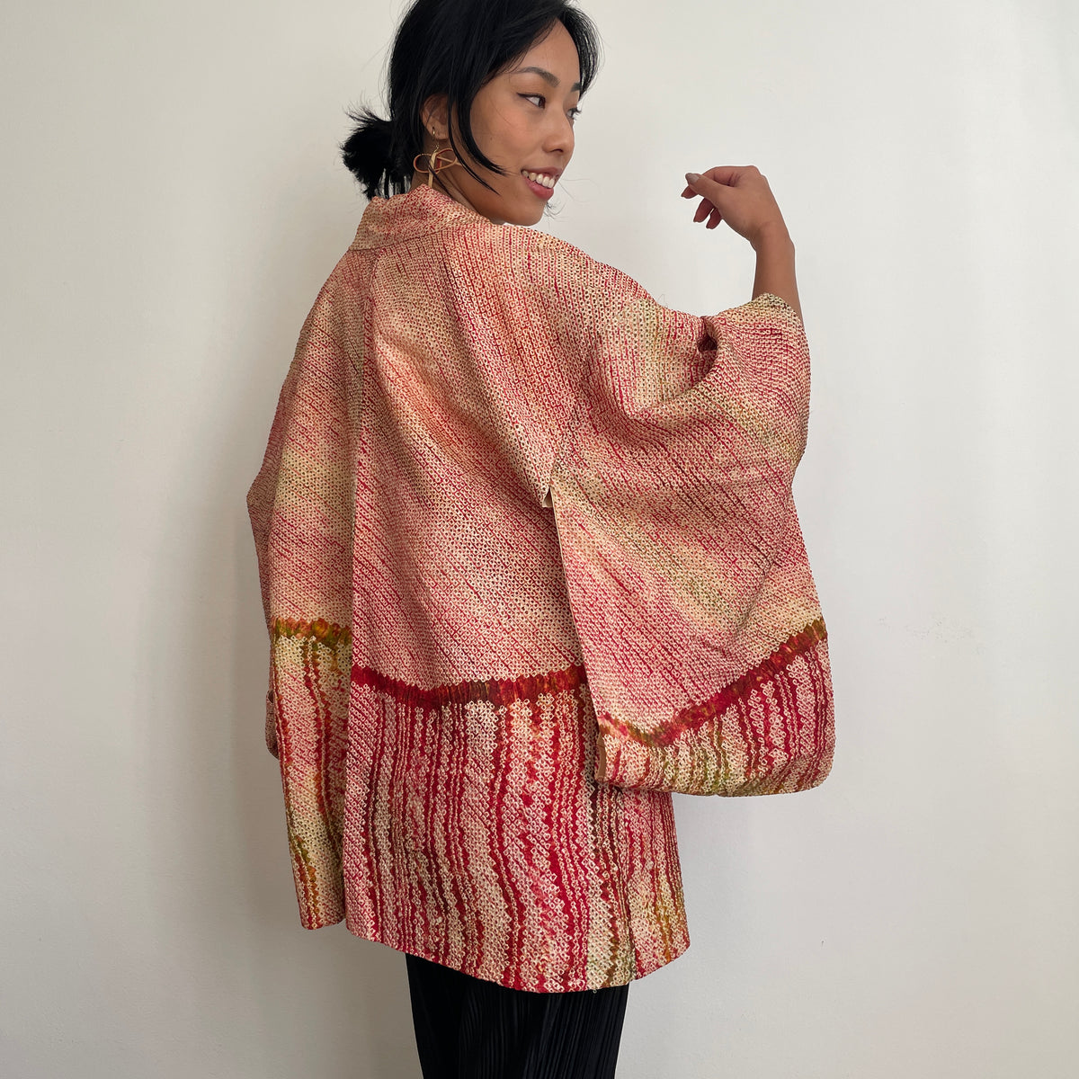 Haori Shibori Crayon in Silk