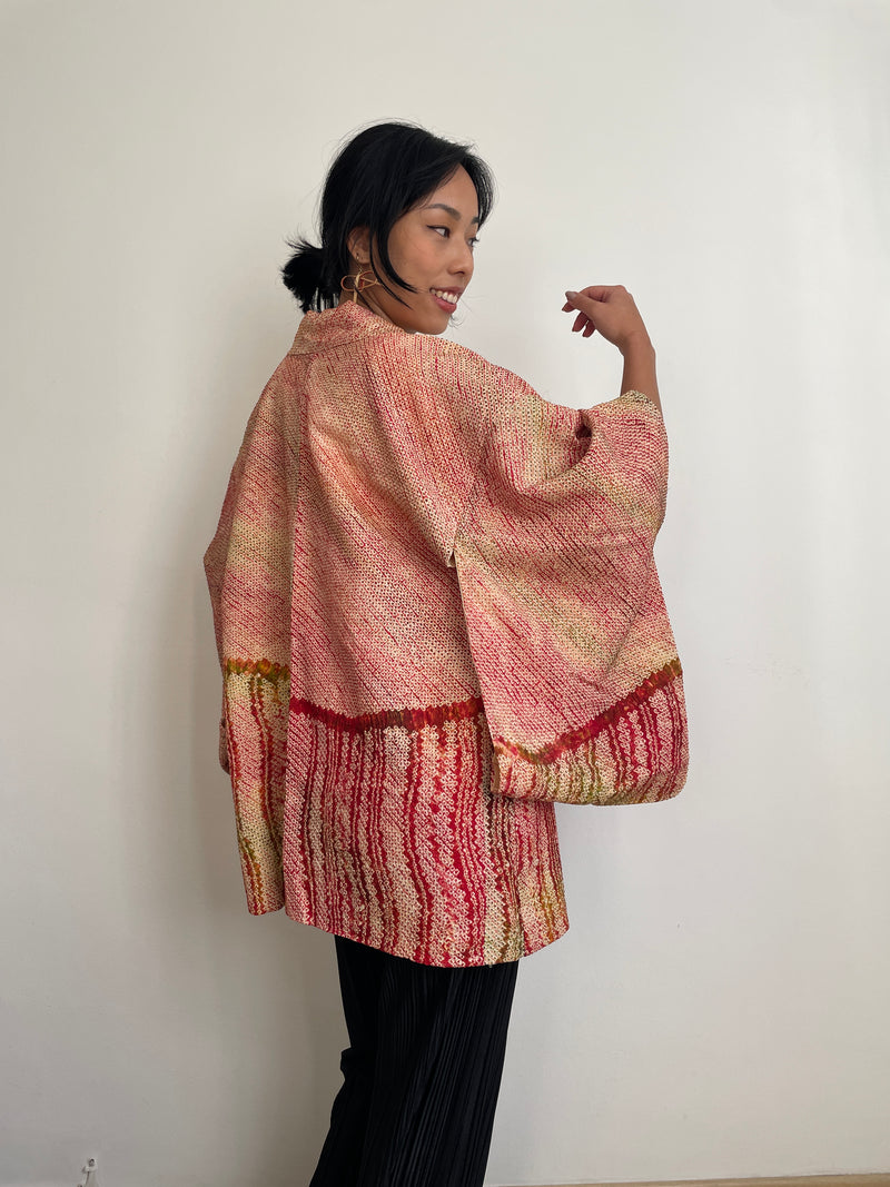Haori Shibori Crayon in Silk
