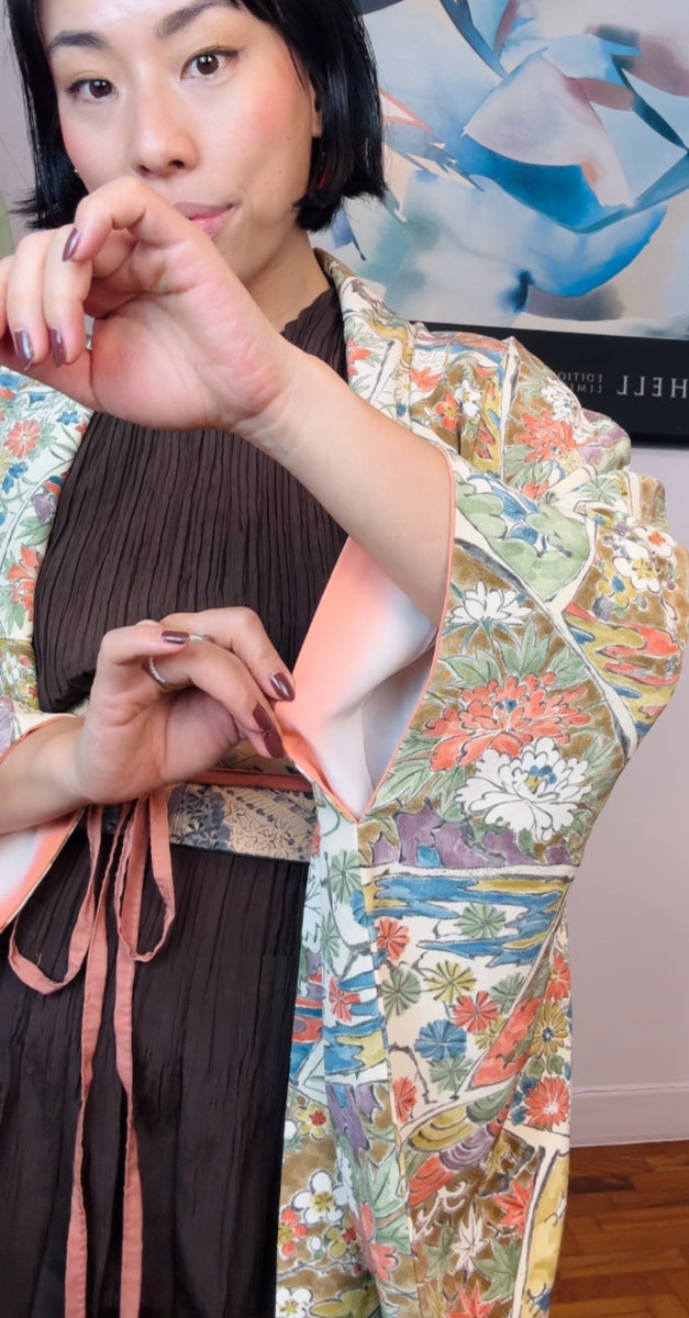 Kimono Primavera Drawings Japanese Flowers