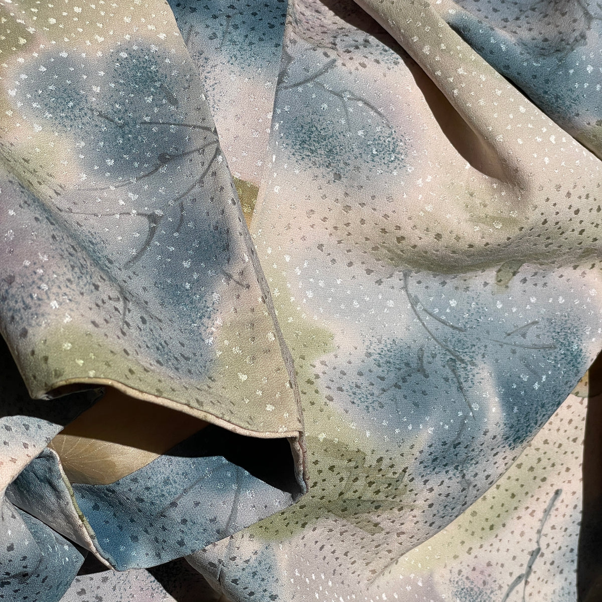 Haori Dreamy Watercolor Garden in Silk