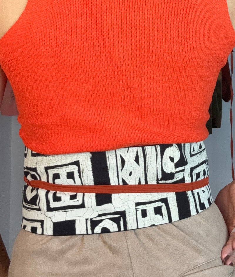 Belt Asymmetrical Black and White