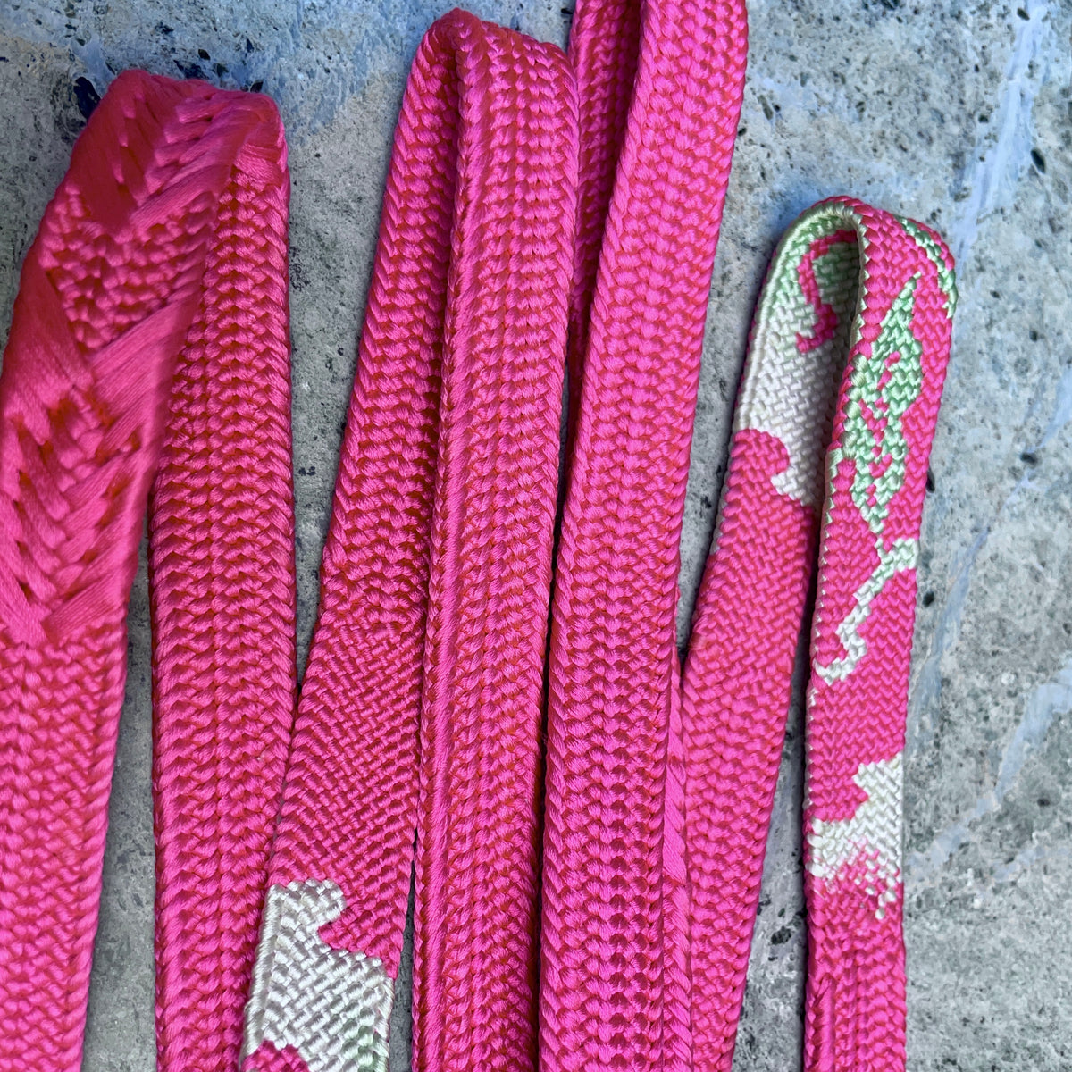 Obijime Belt Flat Hot Pink in Silk