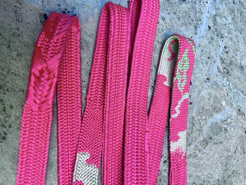 Obijime Belt Flat Hot Pink in Silk