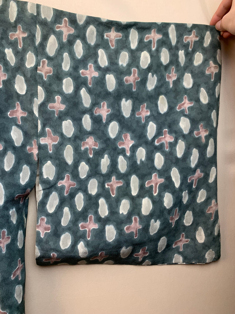 Haori Shikigami Petrol in SIlk