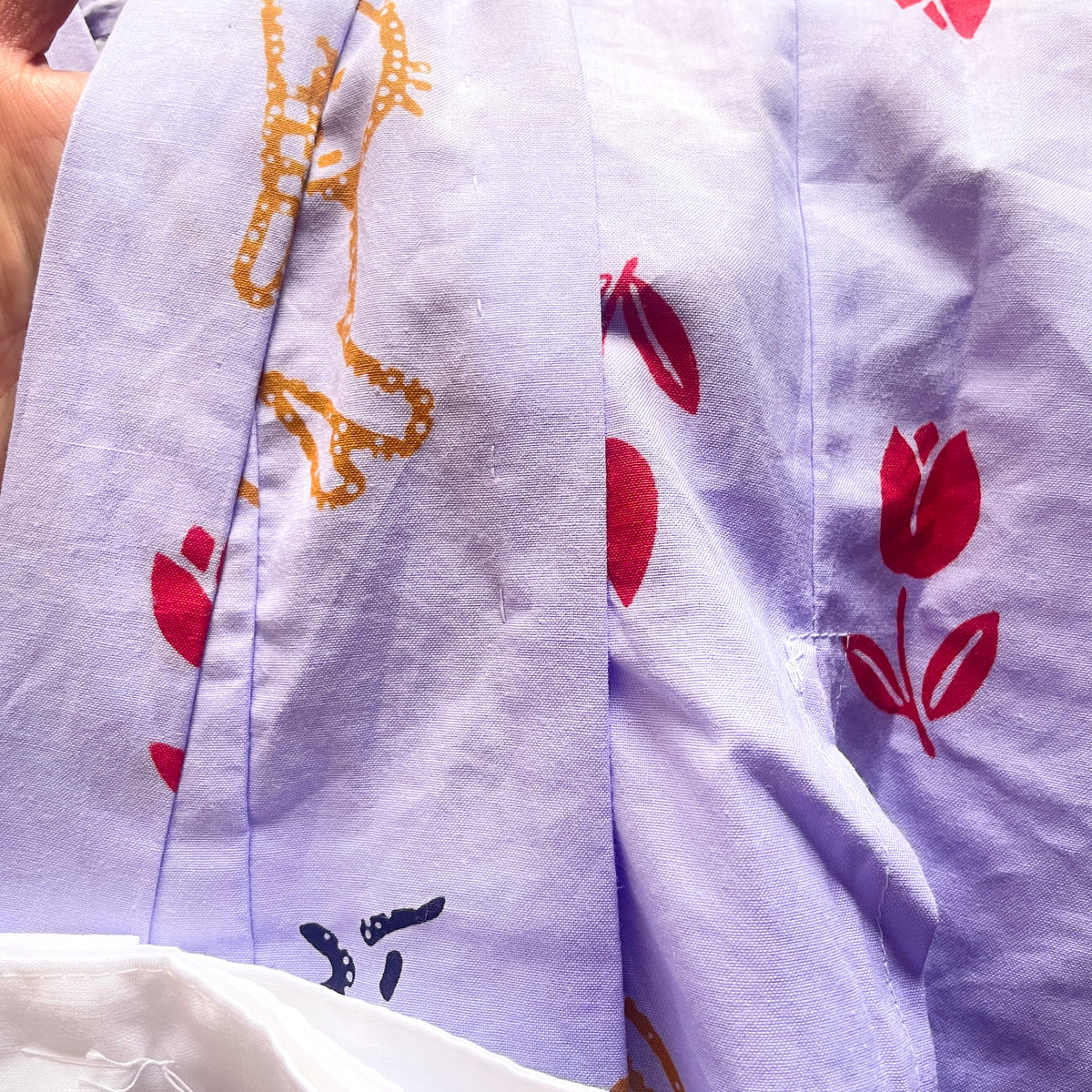Kids Yukata in Purple Cotton