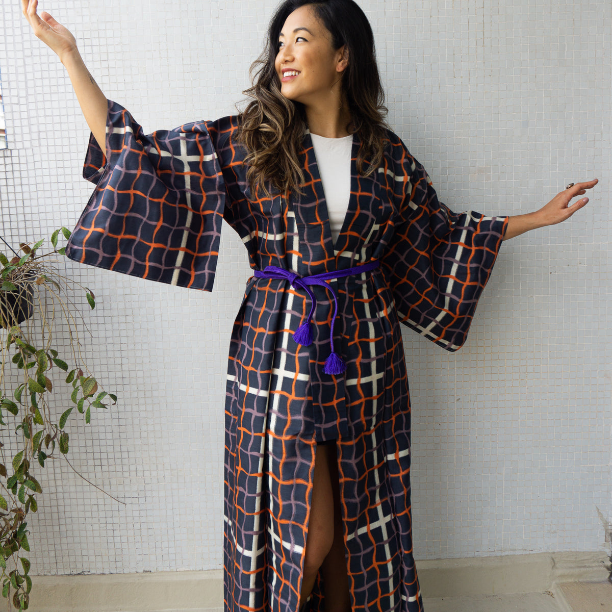 Kimono Single Layer Pool in Silk Tsumugi