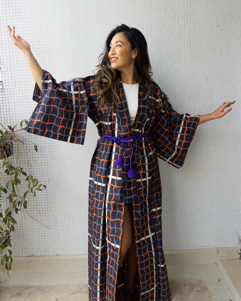 Kimono Single Layer Pool in Silk Tsumugi