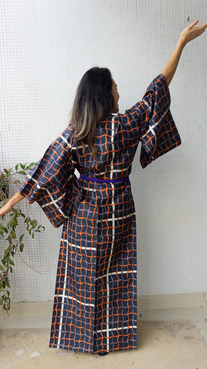 Kimono Single Layer Pool in Silk Tsumugi