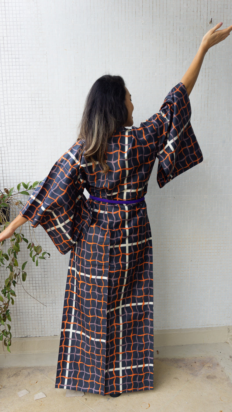 Kimono Single Layer Pool in Silk Tsumugi