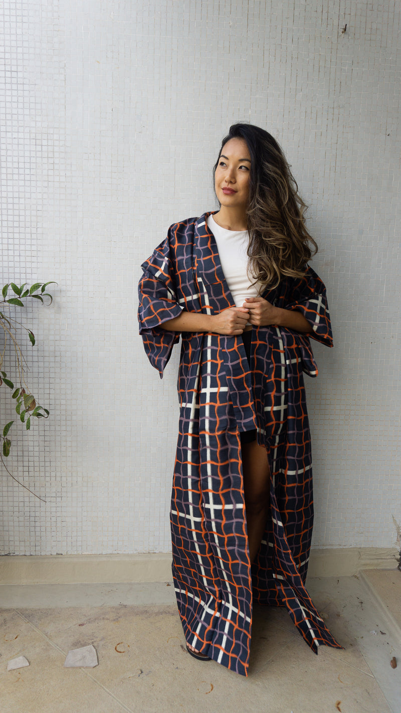 Kimono Single Layer Pool in Silk Tsumugi