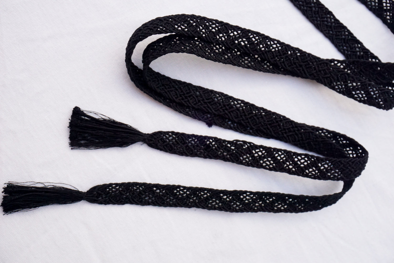 Obijime Flat Braid Black