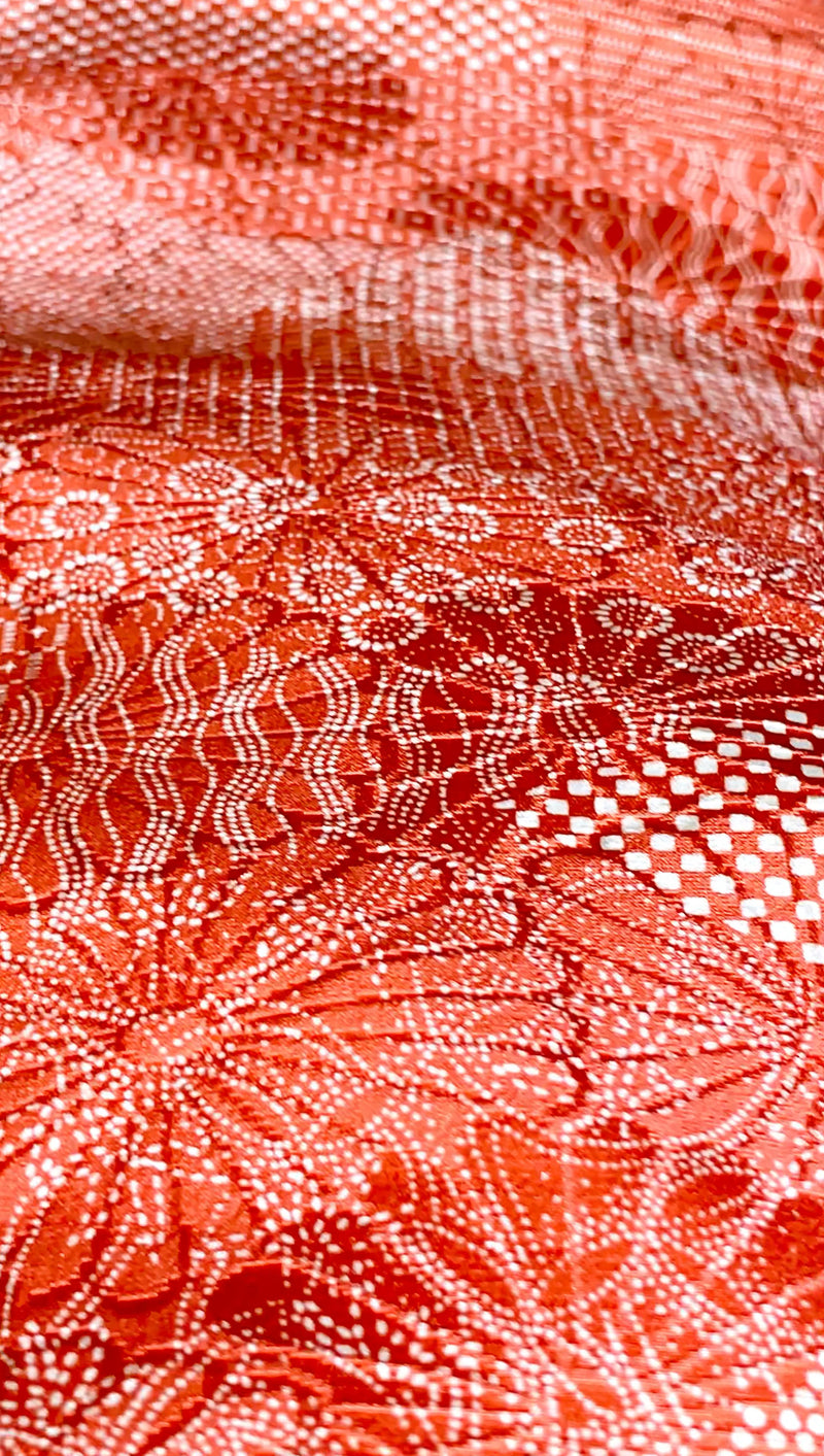 Kimono Japanese Colored Drawn Windows